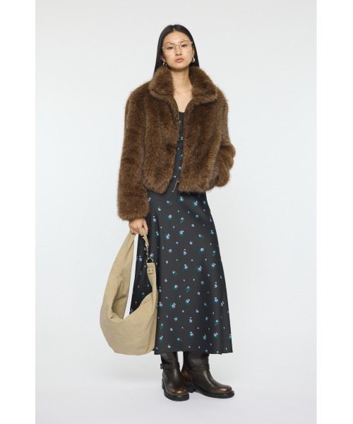 MOUSSY（マウジー）の「【26年SS新作】FLORAL FLARE ドレス（ワンピース・レディース・ブラック/オフホワイト・FREE）」の14枚目の写真