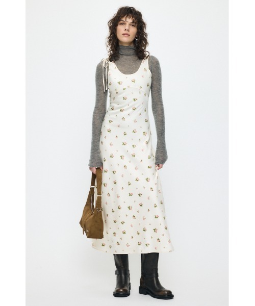 MOUSSY（マウジー）の「【26年SS新作】FLORAL FLARE ドレス（ワンピース・レディース・ブラック/オフホワイト・FREE）」の15枚目の写真