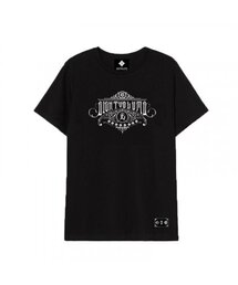 EVエンブレムユニソンオーバーサイズ半袖Tシャツ(ブラック)