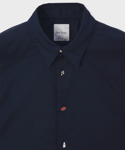 Paul Smith（ポールスミス）の「チャームボタン カジュアルシャツ / 163313 901UC（シャツ/ブラウス・メンズ・ライトブルー/ネイビー/ホワイト・X-LARGE/LARGE/MEDIUM/SMALL/XX-LARGE）」の4枚目の写真