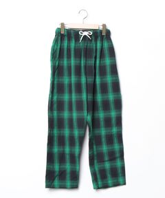 Green check relax pants / グリーンチェックリラックスパンツ（nana