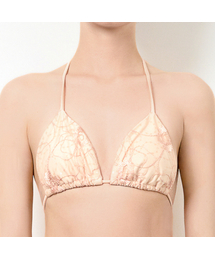 LEAUET（ルエ）の「Scarlett Apricot Lace Triangle Bikini Top（水着・レディース）」