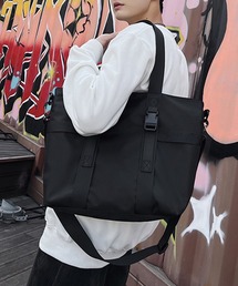 大容量 ユニセックス 軽量 ナイロン トートショルダーバッグ WO25W10BG11