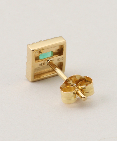 IENA（イエナ）の「GIGI/ジジ Classic square earring ピアス(両耳) I10059（ピアス（両耳用）・レディース・グリーン・FREE）」の2枚目の写真