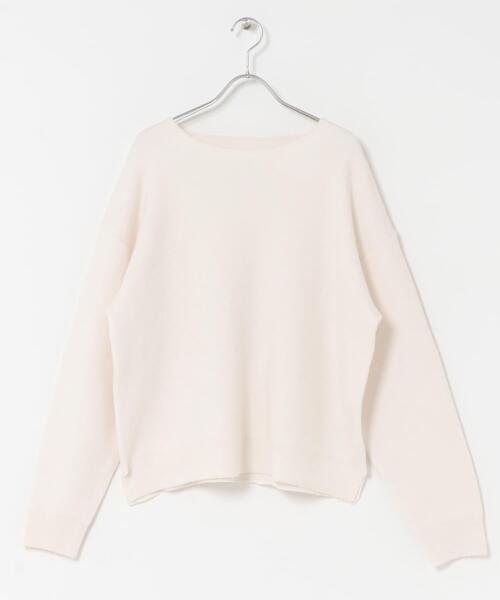 URBAN RESEARCH DOORS（アーバンリサーチドアーズ）の「ボートネックスムースプルオーバー（ニット/セーター・レディース・オフホワイト/パープル系その他/ブルー系その他/グレー・FREE）」の11枚目の写真