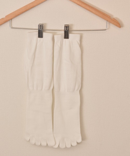 VIBGYOR Women(ヴィブジョー ウィメン)の「【float】くしゅくしゅ ルーズ 5本指クルー丈ソックス(ソックス/靴下・レディース・チャコール/ホワイト/アイボリー/グレー・FREE)」の5枚目の写真