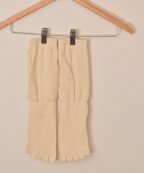 VIBGYOR Women(ヴィブジョー ウィメン)の「【float】くしゅくしゅ ルーズ 5本指クルー丈ソックス(ソックス/靴下・レディース・チャコール/ホワイト/アイボリー/グレー・FREE)」の6枚目の写真