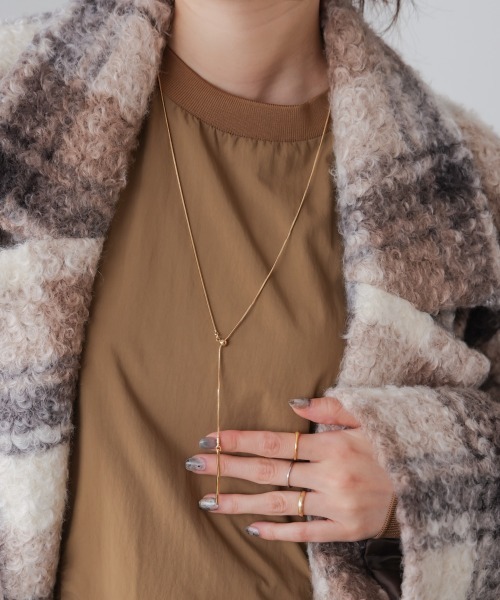 Bou Jeloud（ブージュルード）の「センターシズクスライトネックレス（ネックレス・レディース・シルバー/ゴールド・ONESIZE）」の6枚目の写真