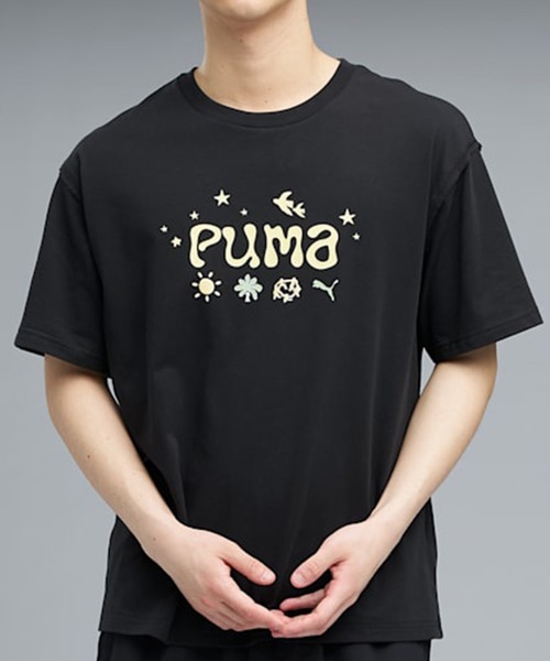 PUMA（プーマ）の「PUMA/プーマ 半袖 Tシャツ 637335（Tシャツ/カットソー・メンズ・ホワイト/ブラック・M/L/XL）」の2枚目の写真