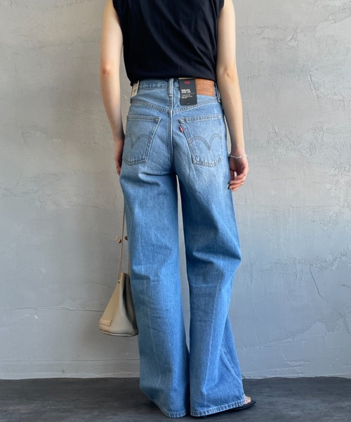 Levi's（リーバイス）の「[LEVI’S/リーバイス] RIBCAGE ワイドシルエット ハイライズストレートデニム（デニムパンツ・レディース・ライトインディゴブルー・25/24/27/26/23）」の10枚目の写真