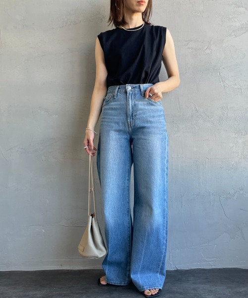 Levi's（リーバイス）の「[LEVI’S/リーバイス] RIBCAGE ワイドシルエット ハイライズストレートデニム（デニムパンツ・レディース・ライトインディゴブルー・25/24/27/26/23）」の11枚目の写真