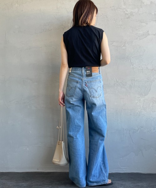 Levi's（リーバイス）の「[LEVI’S/リーバイス] RIBCAGE ワイドシルエット ハイライズストレートデニム（デニムパンツ・レディース・ライトインディゴブルー・25/24/27/26/23）」の13枚目の写真