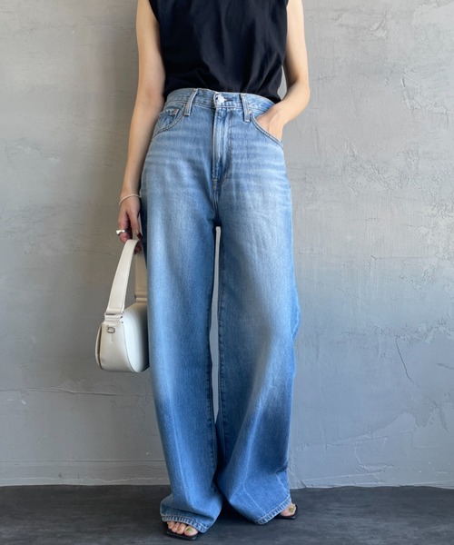 Levi's（リーバイス）の「[LEVI’S/リーバイス] RIBCAGE ワイドシルエット ハイライズストレートデニム（デニムパンツ・レディース・ライトインディゴブルー・25/24/27/26/23）」の19枚目の写真