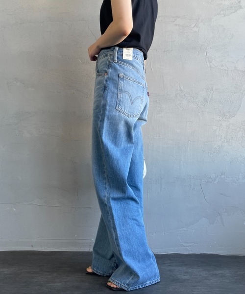 Levi's（リーバイス）の「[LEVI’S/リーバイス] RIBCAGE ワイドシルエット ハイライズストレートデニム（デニムパンツ・レディース・ライトインディゴブルー・25/24/27/26/23）」の20枚目の写真
