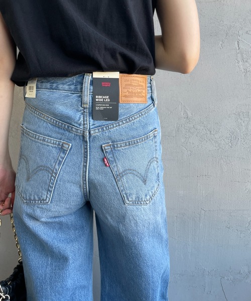 LEVI'S/リーバイス] RIBCAGE ワイドシルエット ハイライズストレート