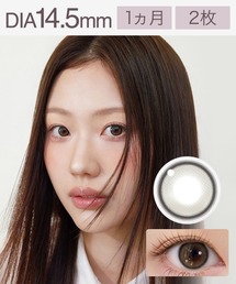 URIA（ユリア）の「ユリア マンスリー ユリアルプラス アールグレー (2枚入)（コンタクトレンズ・カラコン）」