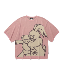 KIDNAPPING BIG BIG KNIT TEE_DUST PINK(NG2EMUK604A)