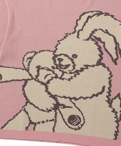 NICE GHOST CLUB(ナイスゴーストクラブ)の「KIDNAPPING BIG BIG KNIT TEE_DUST PINK(NG2EMUK604A)(ニット/セーター・レディース・その他・S/M/L)」の4枚目の写真