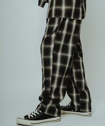 BIG MIKE（ビッグマイク）の「BIG MIKE ビッグマイク / 26春夏新作 セットアップ対応 レーヨン混 オンブレチェック ワイドイージーパンツ //// 102617601 102617602（その他パンツ）」