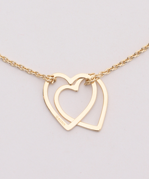 サスキアディッツ　ゴールド 2wayネックレス SASKIA DIEZ/サスキア ディツ】HEARTS NECKLACE GOLD（ネックレス