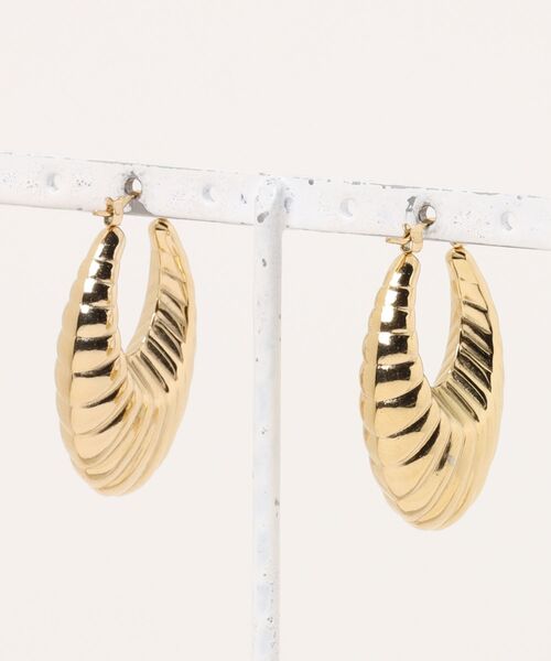 MIXTO（ミスト）の「サージカルステンレス ヴィンテージ風 ピアス（ピアス（両耳用）・レディース・シルバー/ゴールド・ONE SIZE）」の8枚目の写真