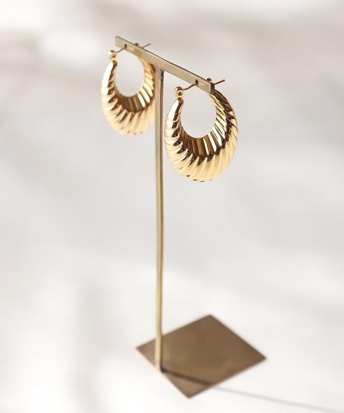 MIXTO（ミスト）の「サージカルステンレス ヴィンテージ風 ピアス（ピアス（両耳用）・レディース・シルバー/ゴールド・ONE SIZE）」の16枚目の写真