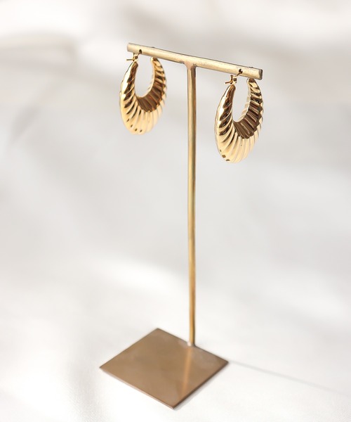 MIXTO（ミスト）の「サージカルステンレス ヴィンテージ風 ピアス（ピアス（両耳用）・レディース・シルバー/ゴールド・ONE SIZE）」の15枚目の写真