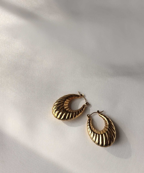 MIXTO（ミスト）の「サージカルステンレス ヴィンテージ風 ピアス（ピアス（両耳用）・レディース・シルバー/ゴールド・ONE SIZE）」の14枚目の写真