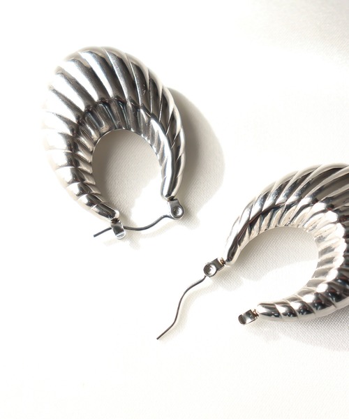 MIXTO（ミスト）の「サージカルステンレス ヴィンテージ風 ピアス（ピアス（両耳用）・レディース・シルバー/ゴールド・ONE SIZE）」の13枚目の写真