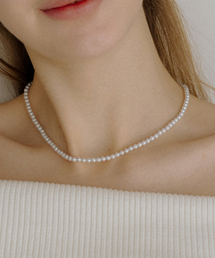 HAS（ハズ）の「HLD029 クリスタルパールビーズネックレス（ネックレス）」