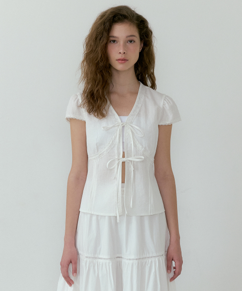 LUCIR ZU（ルシールズ）の「Havana Lace Blouse (ivory)（シャツ/ブラウス・レディース・その他・FREE）」の2枚目の写真