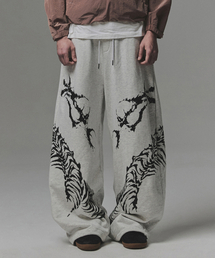 NOT4NERD（ノットフォーナード）の「Snake Bone Sweat Pants - Light Grey（スウェットパンツ）」