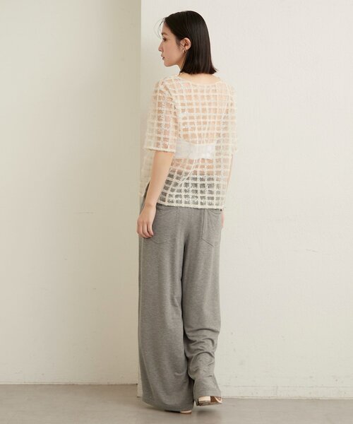 Omekashi（オメカシ）の「トロミ裏毛パンツ（スウェットパンツ・レディース・グレー/チャコールグレー・36/38）」の12枚目の写真