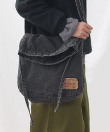 eastserviceshop（イーストサービスショップ）の「Denim Dyed Cross Bag - Black（メッセンジャーバッグ）」