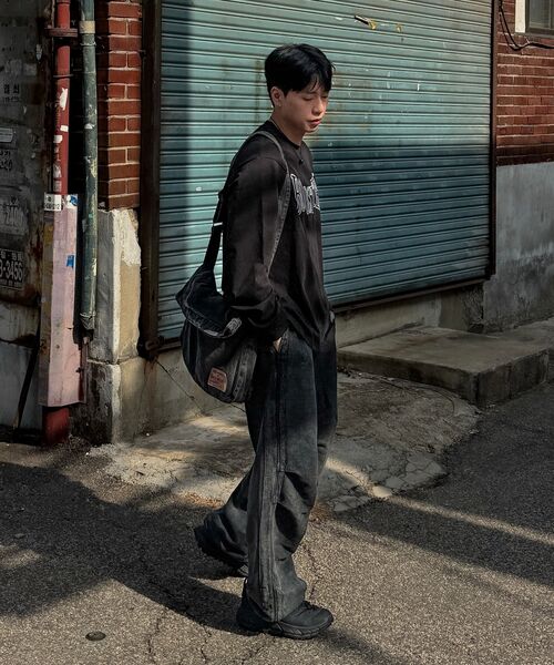 eastserviceshop(イーストサービスショップ)の「Denim Dyed Cross Bag - Black(メッセンジャーバッグ・レディース・その他・FREE)」の11枚目の写真