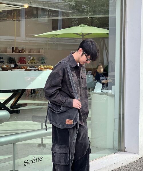 eastserviceshop(イーストサービスショップ)の「Denim Dyed Cross Bag - Black(メッセンジャーバッグ・レディース・その他・FREE)」の16枚目の写真