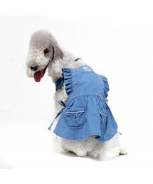 PETDERELLA PROJECT（ペッデレラプロジェクト）の「インディゴデニムエプロンドレス（ペットウェア）」