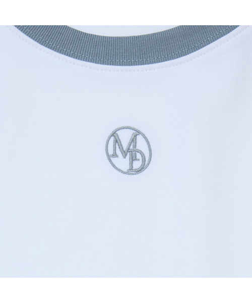 MARDMARD（マードマード）の「クロエ ラグラン ロゴTシャツ-ブルーグレー（Tシャツ/カットソー・レディース・その他・FREE）」の4枚目の写真