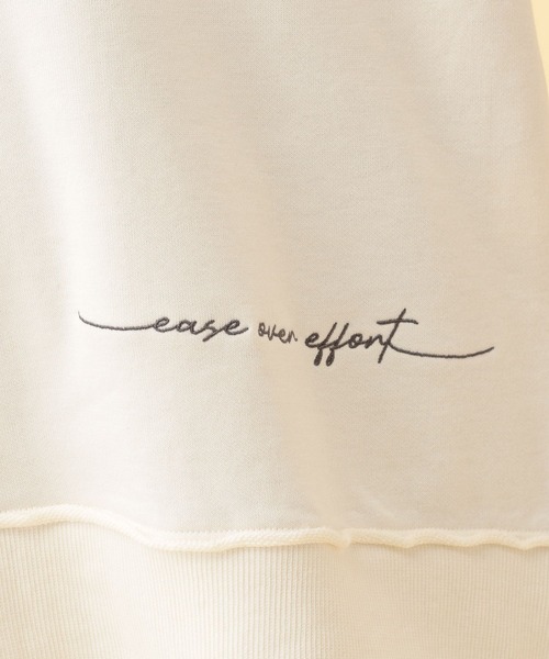 LEPSIM（レプシィム）の「【産前・産後対応】マタニティ／Uネックロゴ刺繍スウェット　634435（マタニティウェア/グッズ・レディース・ネイビー/アイボリー・FREE）」の3枚目の写真