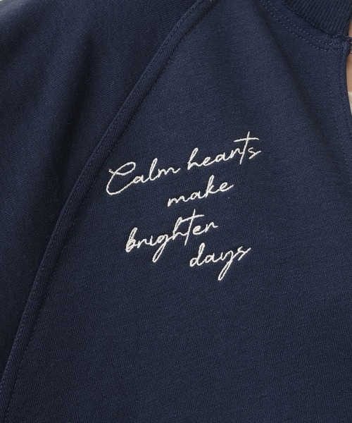 LEPSIM（レプシィム）の「【産前・産後対応】マタニティ／Uネックロゴ刺繍スウェット　634435（マタニティウェア/グッズ・レディース・ネイビー/アイボリー・FREE）」の6枚目の写真