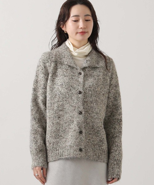 Gready Brilliant（グレディブリリアン）の「【WEB限定】スタンドネックニットカーディガン（カーディガン/ボレロ・レディース・チャコールグレー/ベージュ/ブラウン・FREE）」の14枚目の写真