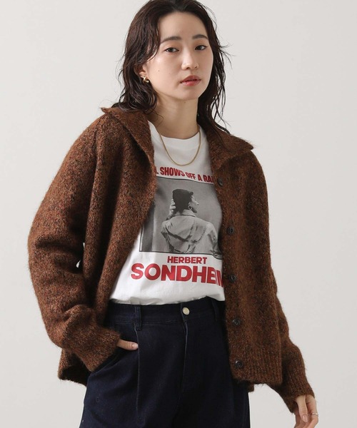 Gready Brilliant（グレディブリリアン）の「【WEB限定】スタンドネックニットカーディガン（カーディガン/ボレロ・レディース・チャコールグレー/ベージュ/ブラウン・FREE）」の22枚目の写真