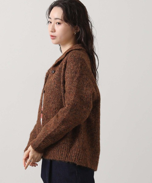 Gready Brilliant（グレディブリリアン）の「【WEB限定】スタンドネックニットカーディガン（カーディガン/ボレロ・レディース・チャコールグレー/ベージュ/ブラウン・FREE）」の21枚目の写真