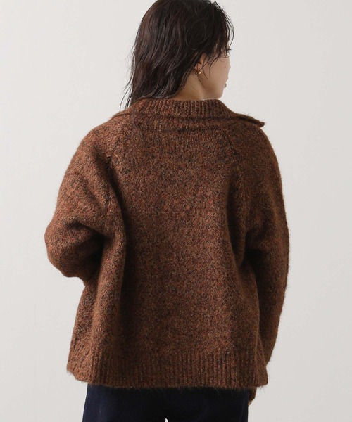 Gready Brilliant（グレディブリリアン）の「【WEB限定】スタンドネックニットカーディガン（カーディガン/ボレロ・レディース・チャコールグレー/ベージュ/ブラウン・FREE）」の20枚目の写真