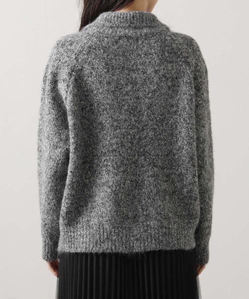 Gready Brilliant（グレディブリリアン）の「【WEB限定】スタンドネックニットカーディガン（カーディガン/ボレロ・レディース・チャコールグレー/ベージュ/ブラウン・FREE）」の9枚目の写真