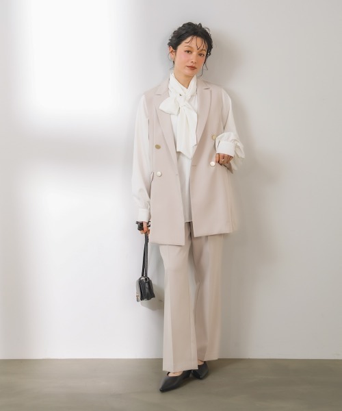 Bou Jeloud(ブージュルード)の「【はあちゅう*Bou Jeloud】ストレッチテーパードパンツ(その他パンツ・レディース・グレイッシュベージュ/ブラック/ネイビー・38/40)」の9枚目の写真