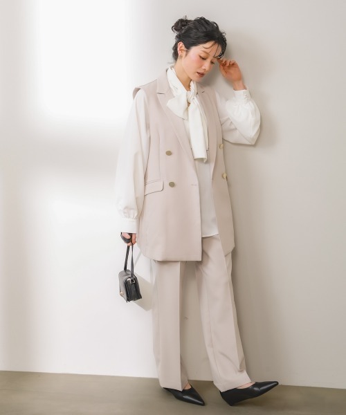 Bou Jeloud(ブージュルード)の「【はあちゅう*Bou Jeloud】ストレッチテーパードパンツ(その他パンツ・レディース・グレイッシュベージュ/ブラック/ネイビー・38/40)」の11枚目の写真