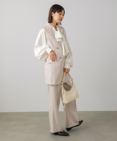 Bou Jeloud(ブージュルード)の「【はあちゅう*Bou Jeloud】ストレッチテーパードパンツ(その他パンツ・レディース・グレイッシュベージュ/ブラック/ネイビー・38/40)」の14枚目の写真