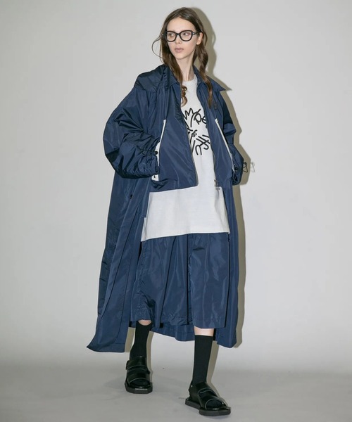 my beautiful landlet(マイビューティフルランドレット)の「【my beautiful landlet】 NYLON TAFFETA WATER PROOF WIDE HALF PANTS(その他パンツ・メンズ・ベージュ/ネイビー/ブラック・1/0)」の3枚目の写真