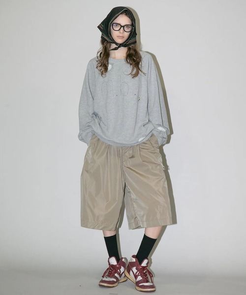 my beautiful landlet(マイビューティフルランドレット)の「【my beautiful landlet】 NYLON TAFFETA WATER PROOF WIDE HALF PANTS(その他パンツ・メンズ・ベージュ/ネイビー/ブラック・1/0)」の11枚目の写真